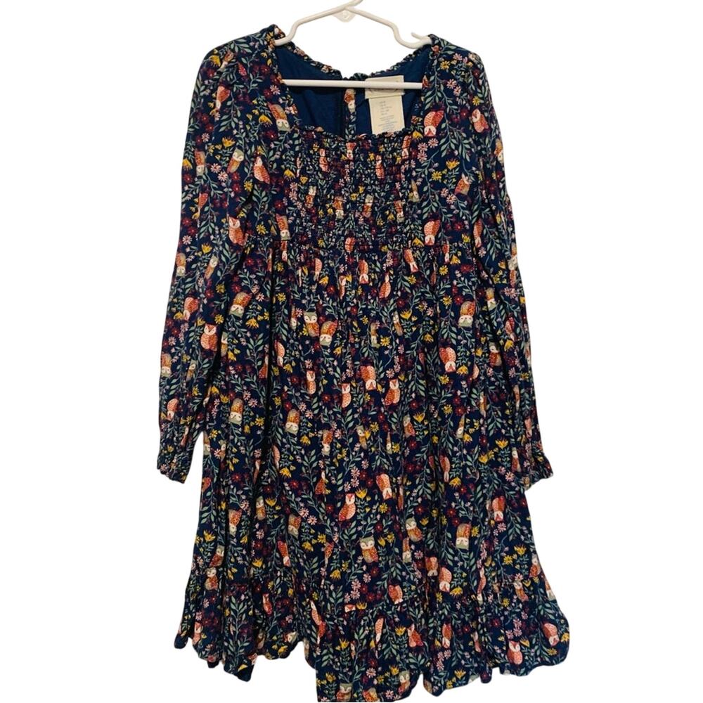 Rachel Ashwell The Prairie Woodland Owl Print Dress Girls 8